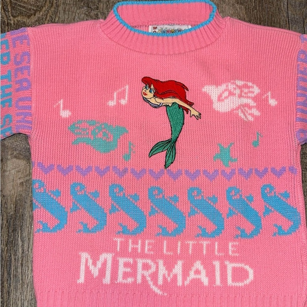 Disney Pink Little Mermaid Sweater